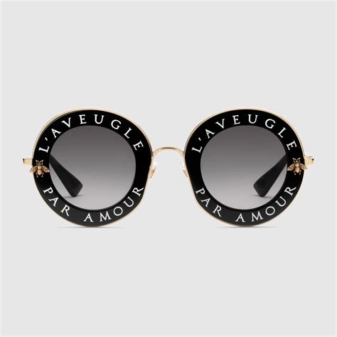 gucci round-frame metal sunglasses|gucci eyewear round frame sunglasses.